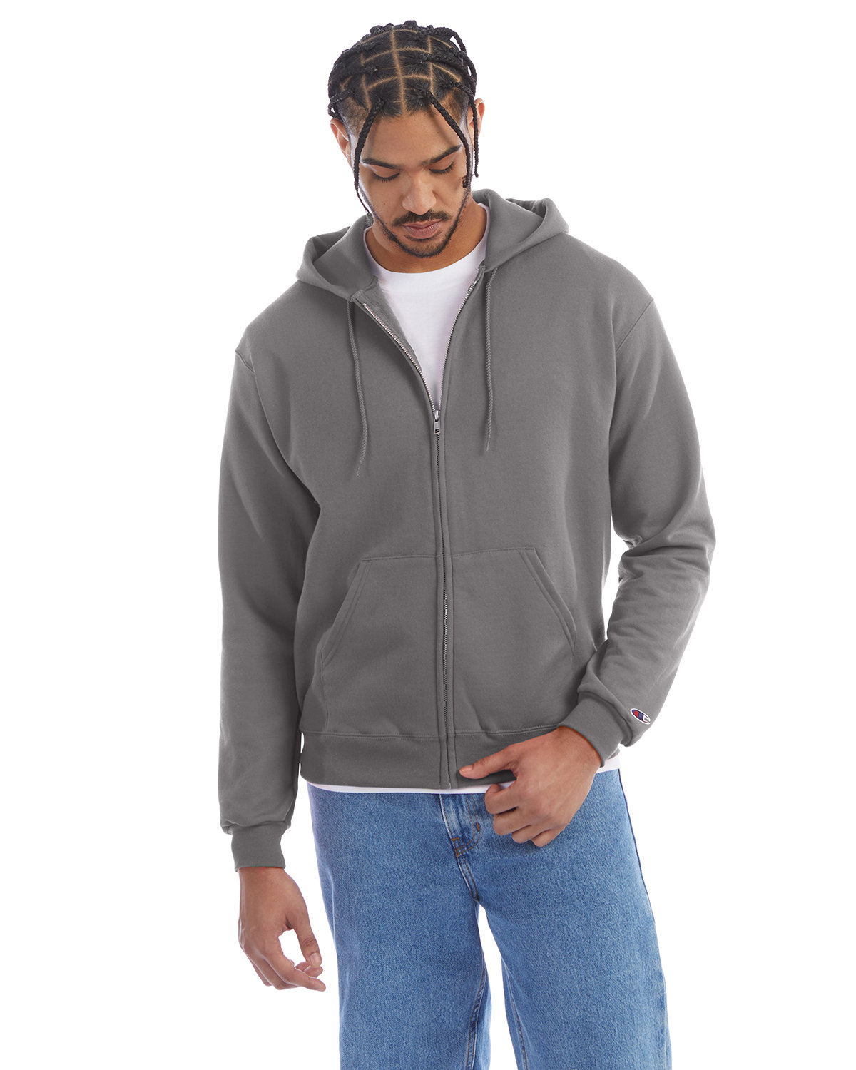 Champion S800 Adult Powerblend® Full-Zip Hooded Sweatshirt 
